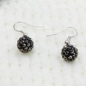 Shamballa Hook earring  grey
