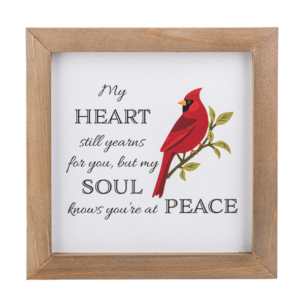 Cardinal Memorial HEART/SOUL/PEACE sign