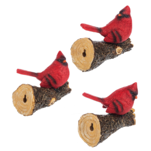 Cardinals on Branch Hanging Figurine ASST