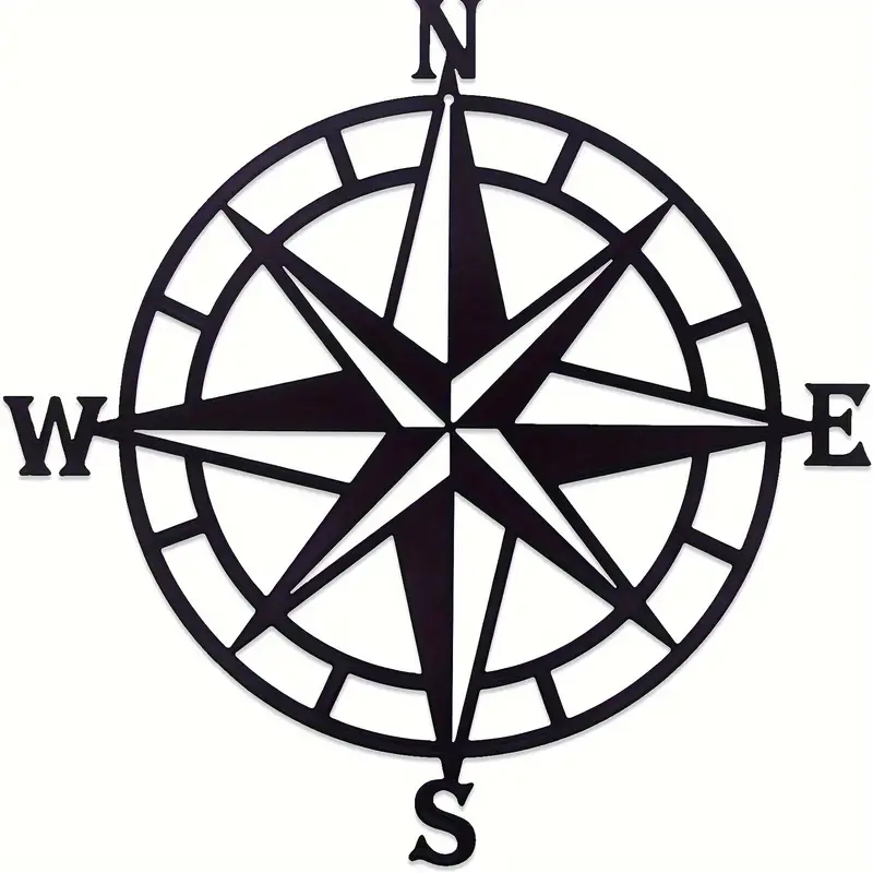 Metal Decorative Nautical Compass Wall Decor