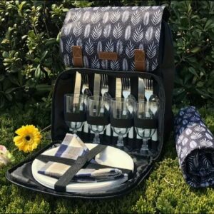 Backpack picnic bag for 4 people