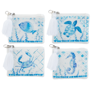 Coin Purse coastal   critter design polyester