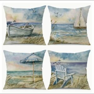 Beachscapes Pillow covers  18 X18 in