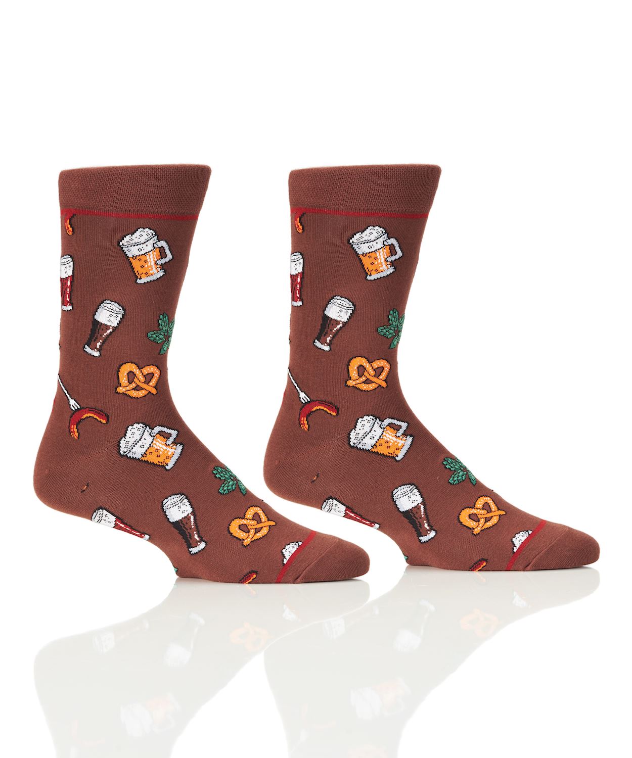 Men's Crew Socks-Brews and Bites