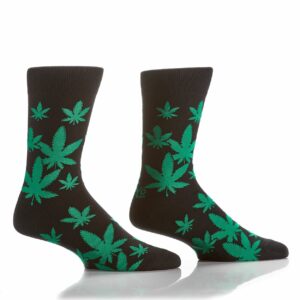 Men's Crew Socks-Happy Leaf