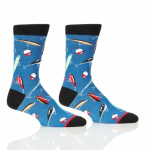 Men's Crew Socks- Fishing Lures