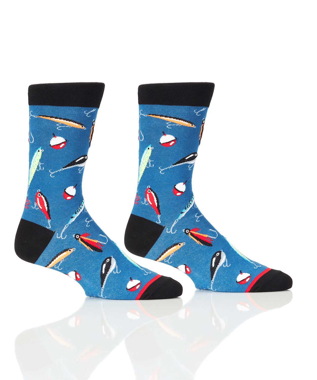 Men's Crew Socks- Fishing Lures