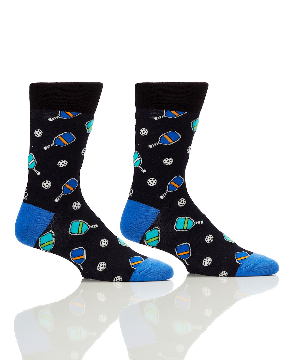 Men's Crew Socks Pickleball-Glow in Dark