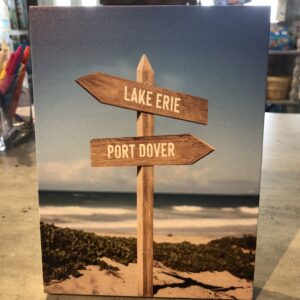 Port Dover Lake Erie easel back block