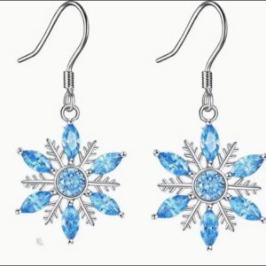 Rhinestone Snowflake earrings