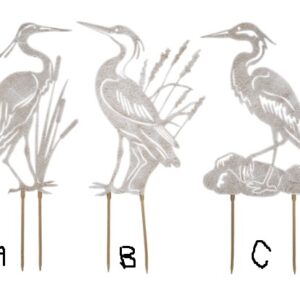 Shorebirds  painted stake iron