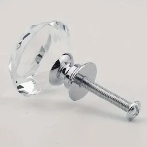Crystal  glass drawer pulls for furniture small