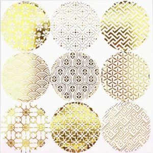 Golden Foil Stickers pk 27