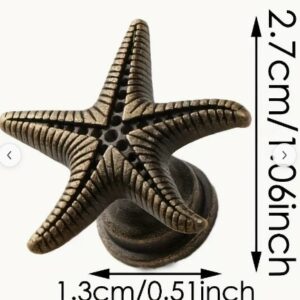 Starfish drawer pulls for furniture