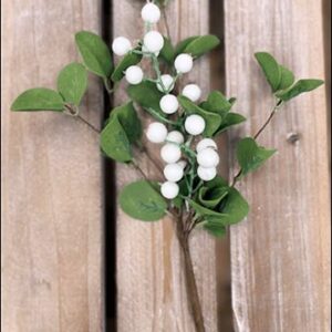 White Berry Spray 12"