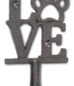 Love Sign with Dog Paw Double Hook