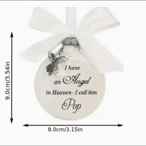 Angel in Heaven Ornament with feathers and Angel charm