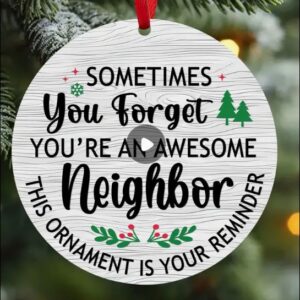 Neighbor Appreciation Christmas Wooden Ornament