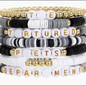 7 Swifties Swag Beaded Bracelets  black