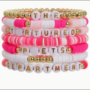 Swifties Swag Beaded Bracelet each PINK SET 7