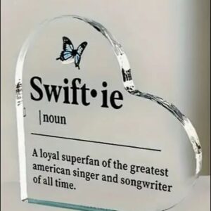 Swifties swag decor Heart Desk Plaque