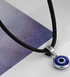 Blue evil eye necklace