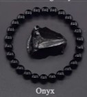Onyx beaded bracelet