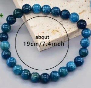 Blue Agate beaded bracelet