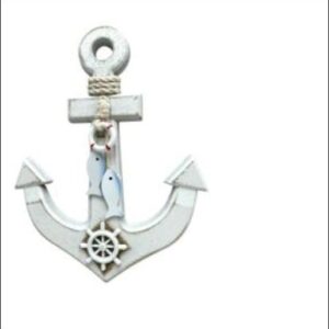 Anchor, Rope, Fishes & Ship wheel