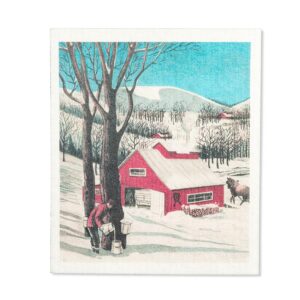 maple Sugar  Shack Dishcloth