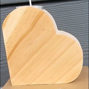 Wooden Heart Candle Tea Light Holder for sublimation or decoupage