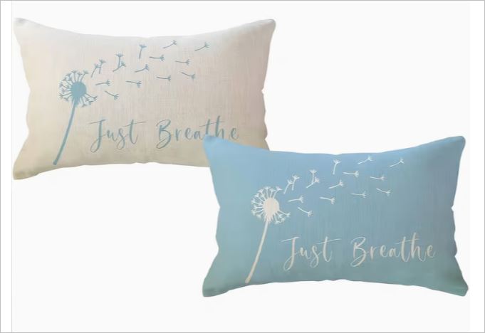 Pillow covers 12"x20" dandelions