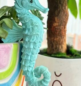 Seahorse light blue Resin