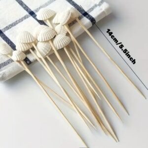 Skewers Seashell bamboo  20 per pack