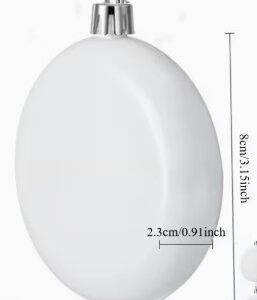Blank White Ball flat  ornaments
