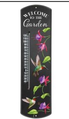 Thermometer Welcome Garden