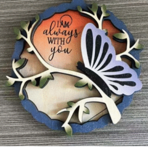 3D Memorial wooded Ornament
