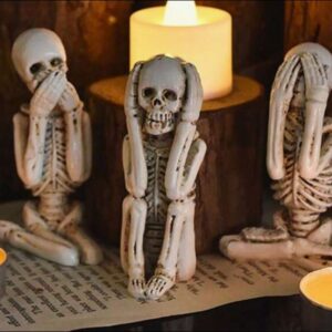 3pc set Halloween Skeletons