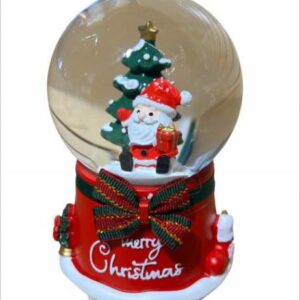 Christmas Snow Globe  Snowman and Christmas Tree