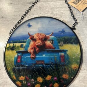 Highland Cow& Truck Suncatcher