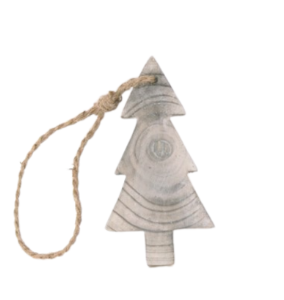 Tree hanging white washed