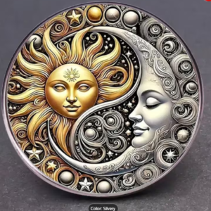 Sun Moon Goddess pin