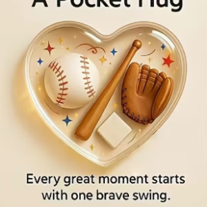 Baseball pocket hug Heart shaped