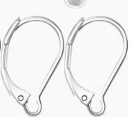 S\S leverback earrings  hooks  2 pair /pk