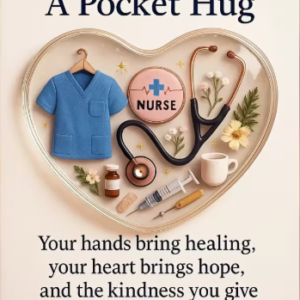 Nurse pocket hug Heart shaped