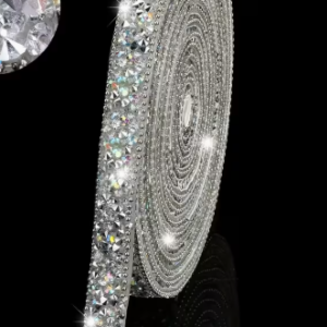 Rhinestone ribbon  self adhesive