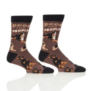 Men's Crew Socks - Dogs Over People