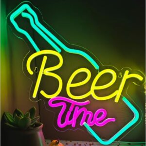 Neon Beer Time Sign