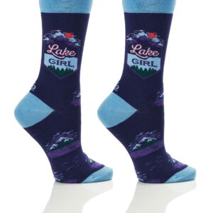 Women's Crew Socks- Lake Girl