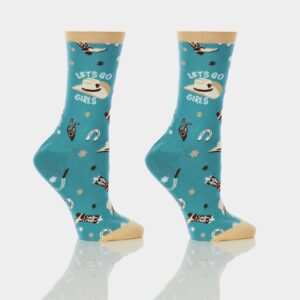 Women's Crew Socks- Lets Go Girls